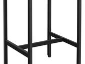 _Bar Table, High Dining Table, Lectern with Sturdy Steel Frame, 60 x 60 x 90 cm, Easy Assembly, Kitchen, Industrial Style, Vintage Brown/Black