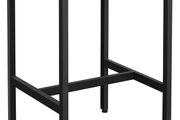 _Bar Table, High Dining Table, Lectern with Sturdy Steel Frame, 60 x 60 x 90 cm, Easy Assembly, Kitchen, Industrial Style, Vintage Brown/Black