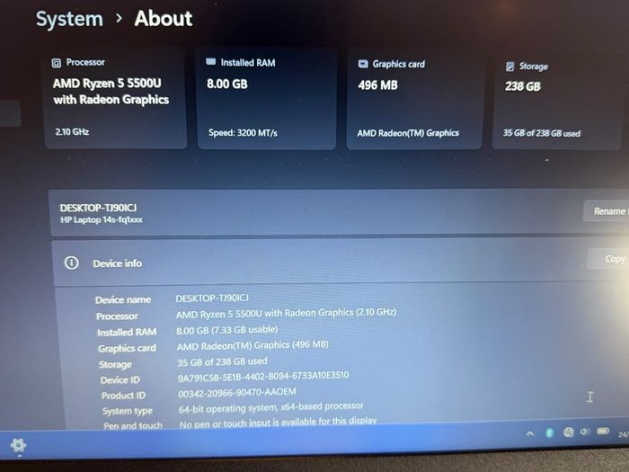 Hp 14 Laptop - Brand New - Ryzen 5 5500u - 8gb Ram - 256gb Ssd