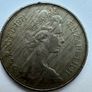 Old English Coin, 10 pence 1971 English Image 4