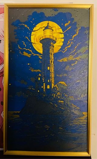 lighthouse Hueforge art