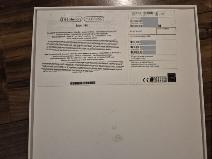 Mac Mini M1 (8-cpu 8-gpu)/8gb Ram/512gb Ssd/silver