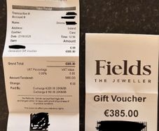 Fields Jewellery Gift Voucher for e135