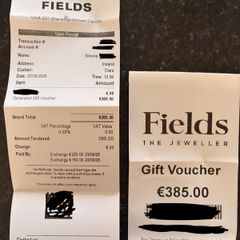 Fields Jewellery Gift Voucher for e135