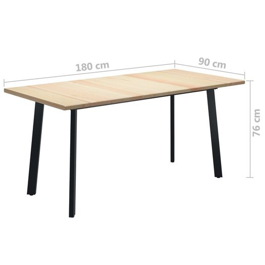 Dining Table 180x90x76 cm Pinewood