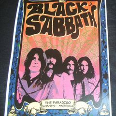 Black Sabbath-The Paradiso,Amsterdam vintage concert poster