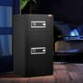 Double Doors 5.5 cu.ft Safe Box with Key Lock & Password, Safe Lock Box with Fireproof Bag, Key Rack, LED Light, 2 Height Adjustable and Removable Image 3