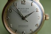 Vintage Indur De Luxe 17 jewel Men's Manual-Wind Watch Shockproof Waterproof works well