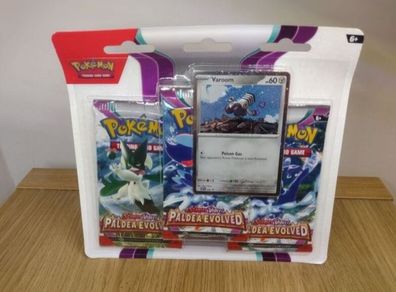 Paldea Evolved Varoom 3 Pack Blister - Pokemon cards