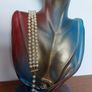 Vintage Triple Strand Pearl Choker Image 2
