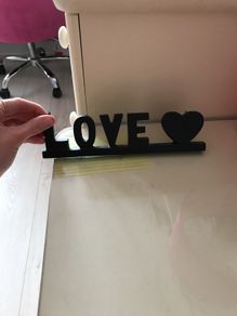 Ceramic love sign