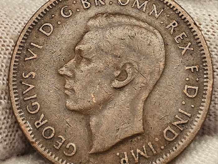 Australia 1943 Halfpenny 1/2d Coin