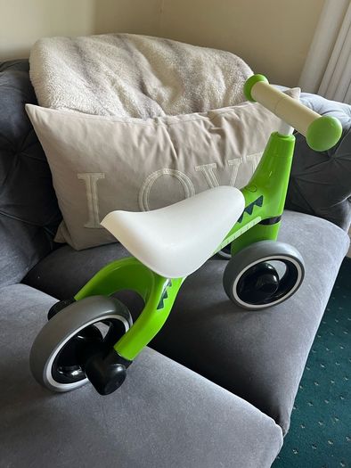 Kids green tricycle bike Diditrike Crocodile ride on