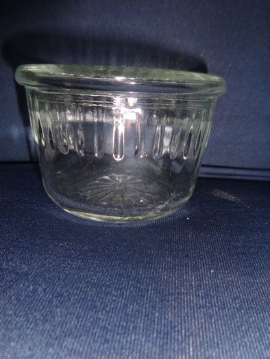 Vintage Hand Cut Jam Bowl with Lid for Sale