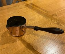 Antique Hodges & Son Dublin Copper Brandy Pan