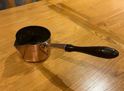 Antique Hodges & Son Dublin Copper Brandy Pan