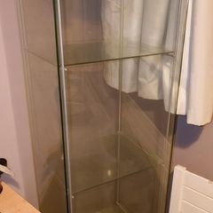 glass shelving unit