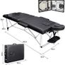 Portable Massage Bed Table - 3-Section Aluminum Foldable Beauty Couch for Reiki Therapy Treatment Salon Healing - Metal Headrest Support/with Carry Bag (FREE POSTAGE) Image 5