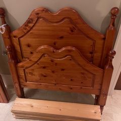 Extremely Solid Single Wooden Bed Frame - Can Deliver