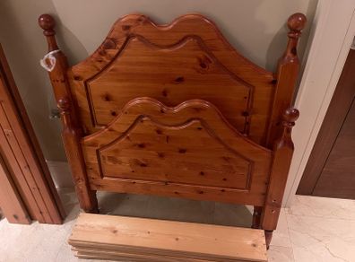 Extremely Solid Single Wooden Bed Frame - Can Deliver