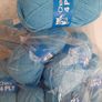 New blue wool knitting crochet crafts Image 4