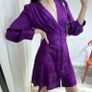 ZARA jacquard purple mini dress, Small, bloggers Image 8