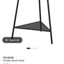 2 IKEA TILLSLAG black metal trestle legs Image 4