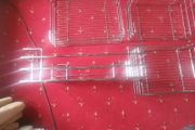 4 heavy stainless steel shelving boxes