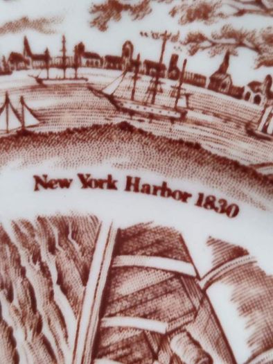 Hanging Wall Plate Of Histoical Senes Of Chinese Export To America