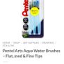 New pentel  Artist brushes 2 sets Image 2