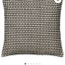 IKEA KUSTFLY Cushion cover beige black 50x50cm Image 2