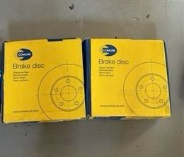 Comline Front Brake Discs Set Braking Discs Pair Adc1449v For Vw Audi Seat Skoda Cupra & Ford