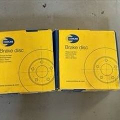 Comline Front Brake Discs Set Braking Discs Pair Adc2613 For Vw Audi Seat Skoda