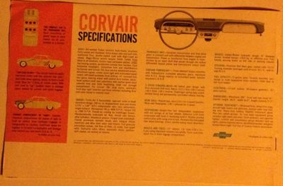 1960 chevrolet corvair brochure
