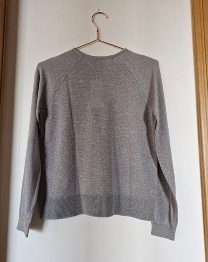 Light jumper from Primark with metallic thread silver grey size XS-M