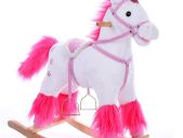 Rocking Horse or Unicorn  Sound Effects with Saddle Bridle Stirrups Rocking Animal Plush Swing Seesaw Horse