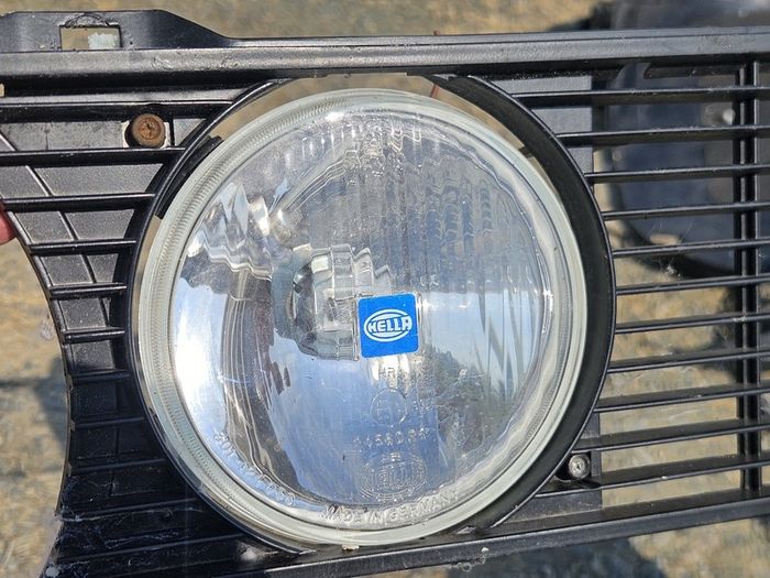 Mk1 Golf GTi grille with original Hella fog lights