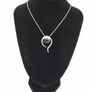 Jet Sterling Silver Abstract Pendant Image 9