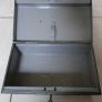 Vintage Small Tin Cash Box , English with a key Image 4