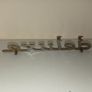 Classic Car " DELUXE " CAR BADGE, Good condition with 2 mounting pins vintage Image 2