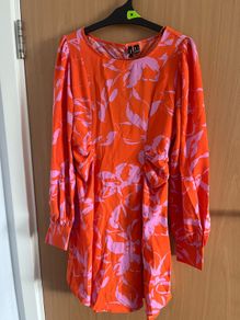 Stunning orange and pink dress