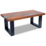 Coffee Table Teak Resin 100x50 cm Image 4