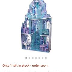 Kids craft frozen castle dollhouse