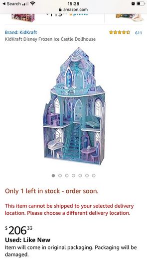 Kids craft frozen castle dollhouse
