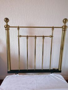 Brass headboard