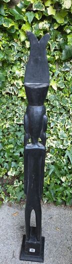 Artificial wood statue