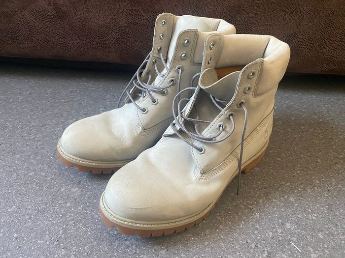 Timberland 6 Inch Premium Boots Waterproof Boots Men Lace up Boots A1GAU Grey UK10