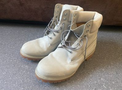 Timberland 6 Inch Premium Boots Waterproof Boots Men Lace up Boots A1GAU Grey UK10