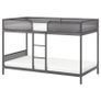TUFFING IKEA Bunk bed dark grey, 90 x 200 cm with mattresses Image 3