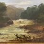 Small 19th Century Oil on Canvas in Gilt Frame Image 2
